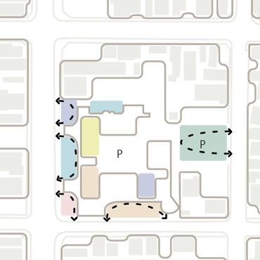 大小様々なポケット