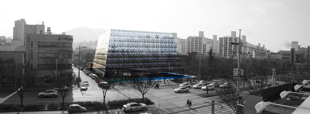 Daegu Gosan Public Library bird view