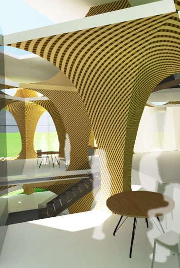 パース-職員テラス