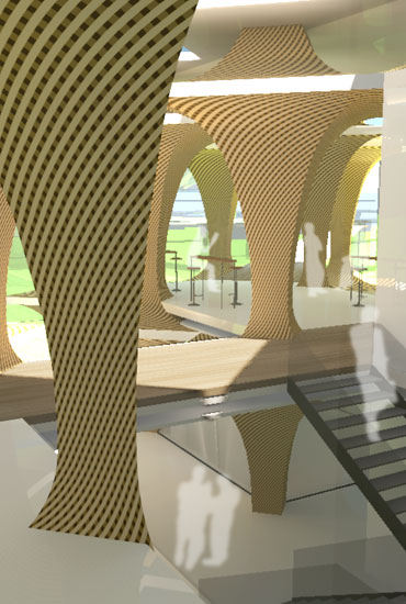 パース-眺めの良い職員室