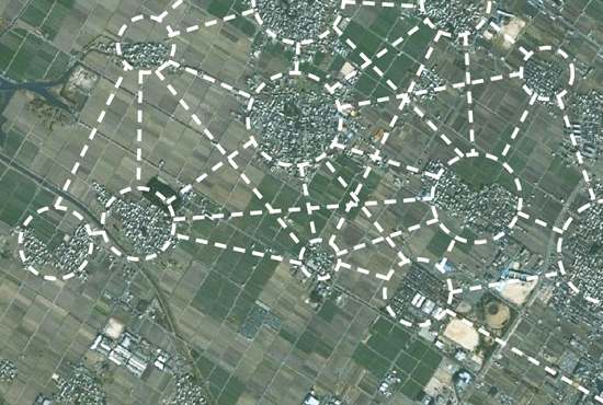 畑と林を満喫できるリビング